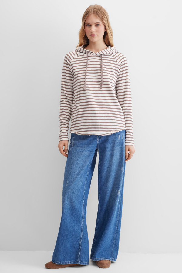 Лонгслив-худи с капюшоном