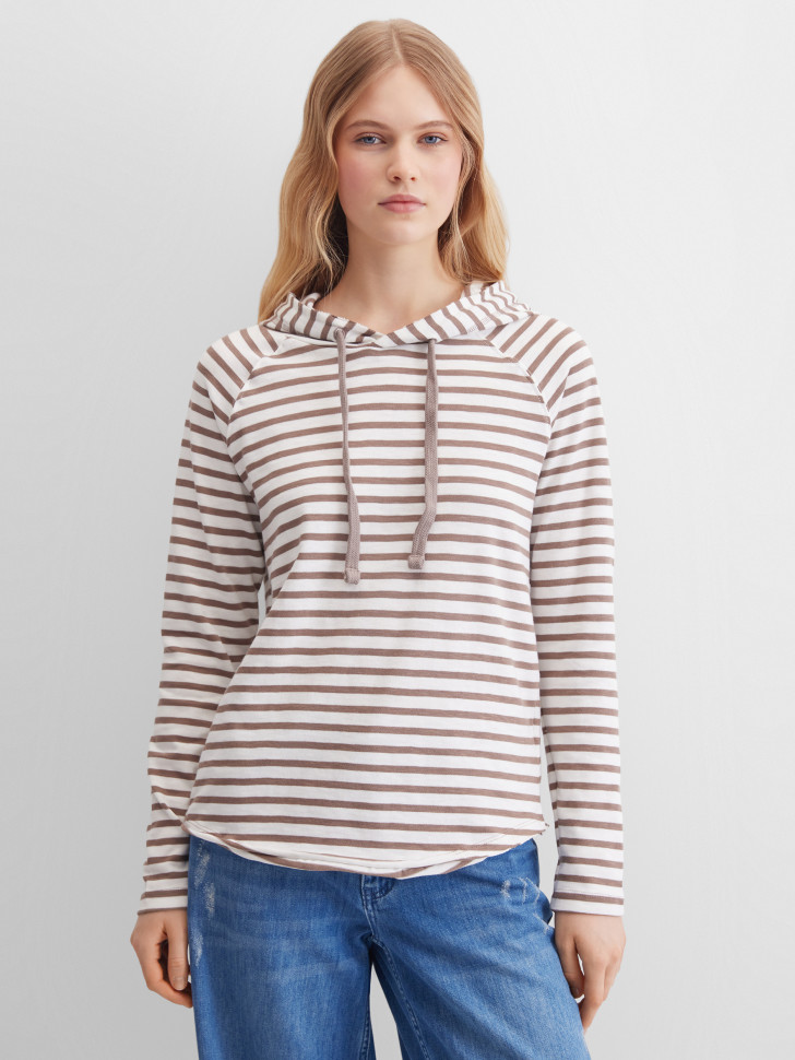 Лонгслив-худи с капюшоном