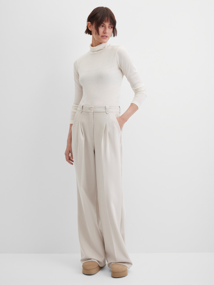 Водолазка в рубчик