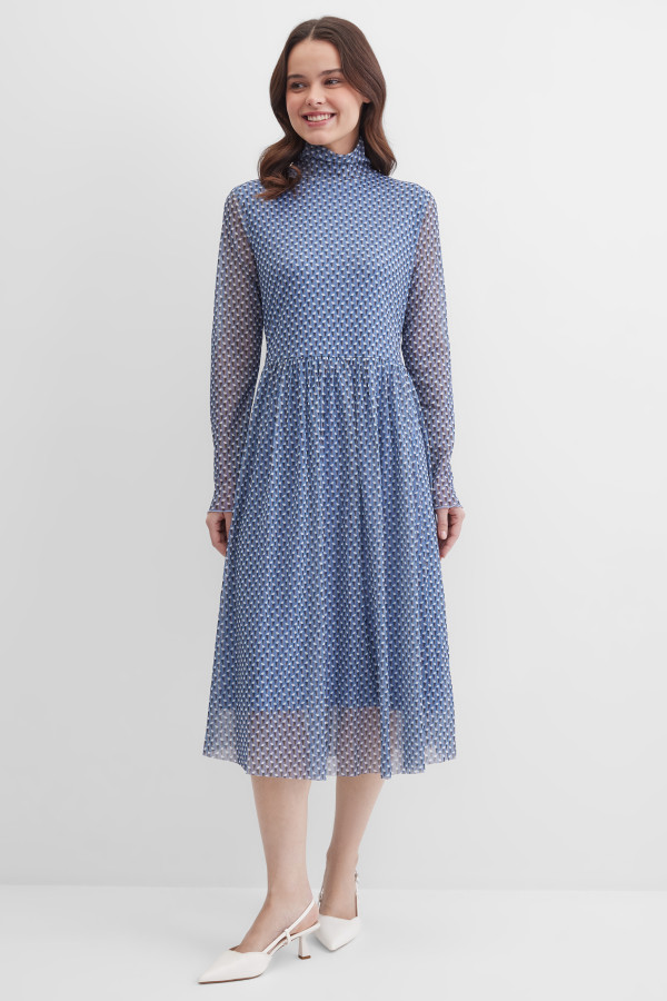 Платье из сетчатой ткани