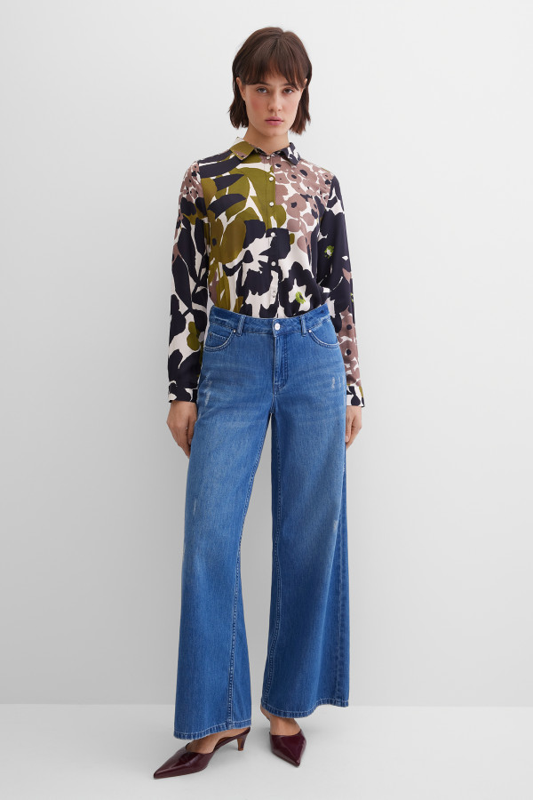 Блуза прямого кроя