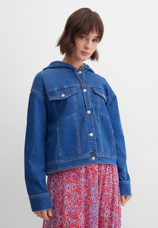 Куртка джинсовая с капюшоном