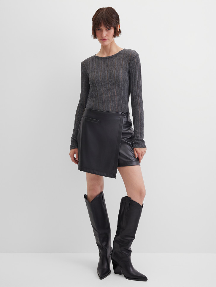 Лонгслив в рубчик