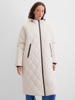 Пальто стеганое с капюшоном