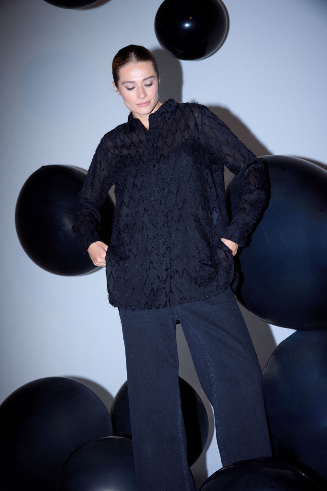 Блузка с длинным рукавом