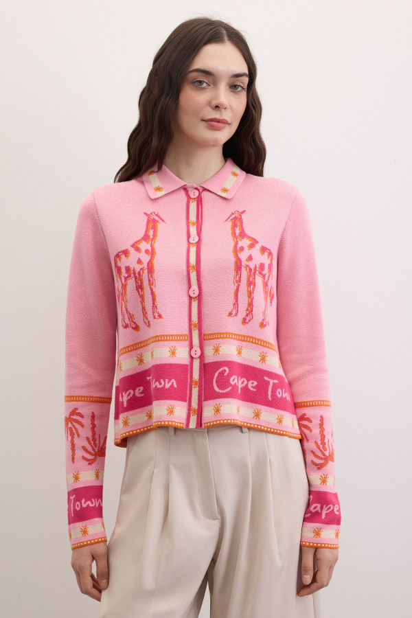 Кардиган с рисунком