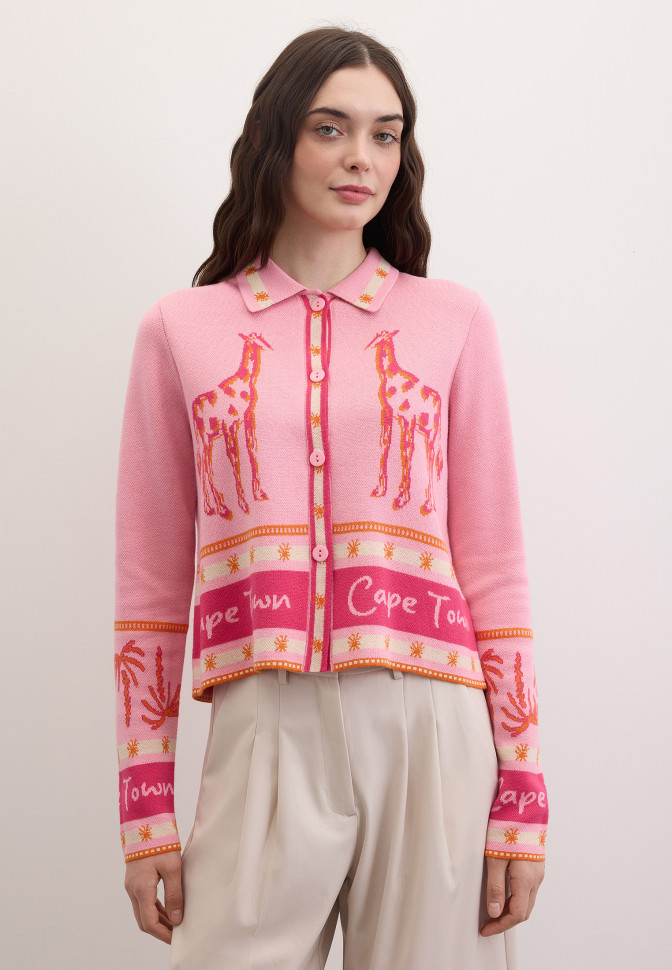 Кардиган с рисунком