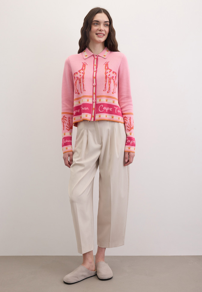 Кардиган с рисунком