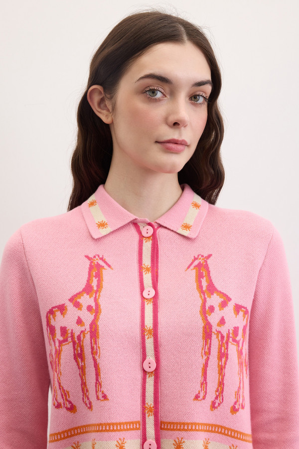 Кардиган с рисунком