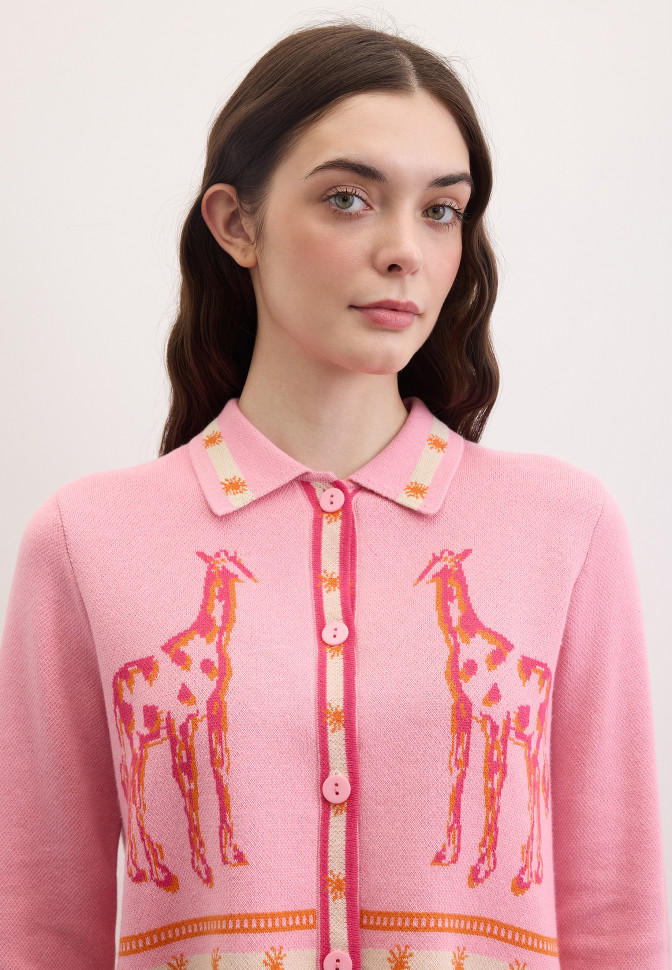 Кардиган с рисунком