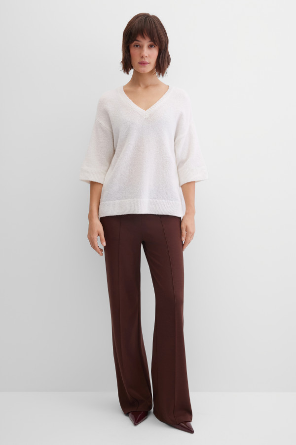 Пуловер с добавлением шерсти