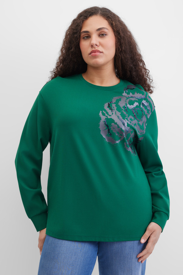 Лонгслив с пайетками